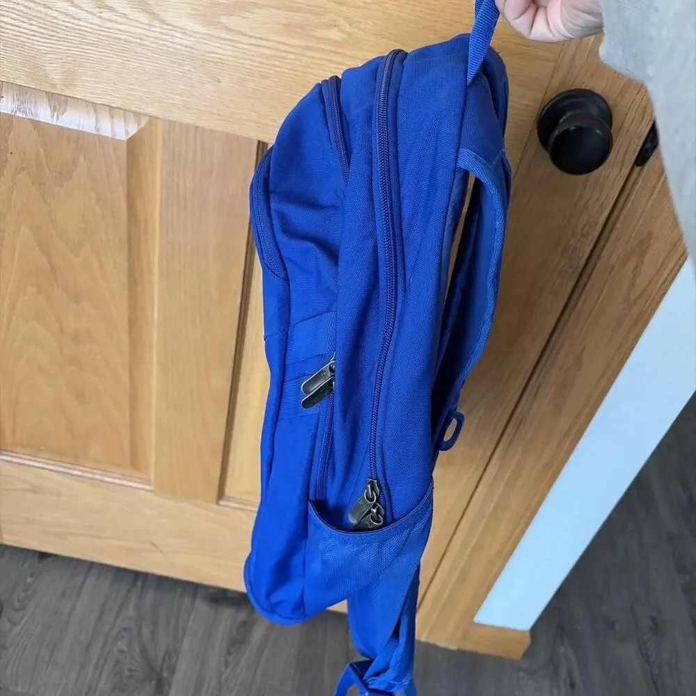 Under Armour Hustle 5.0 Team Backpack Royal Blue Padded Straps Basketball